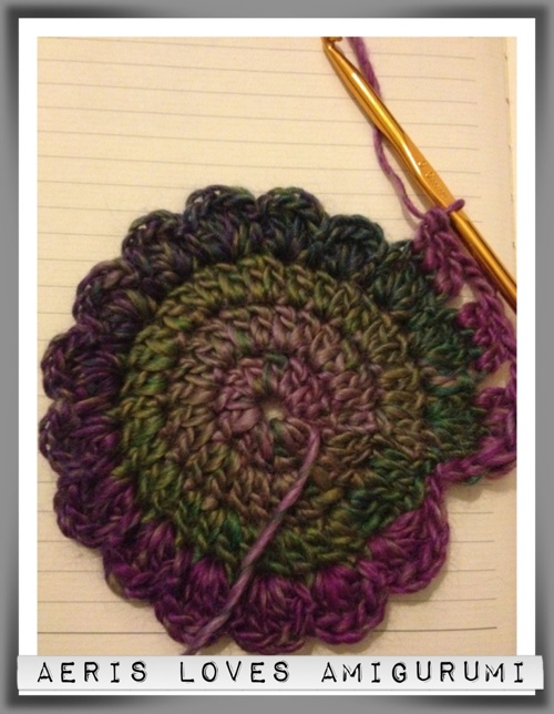 The beginnings of a crocheted hat by Aeris Loves Amigurumi. emmaline.co.uk