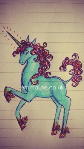 Cool drawing of a unicorn