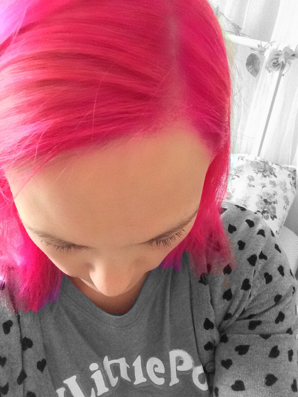 Directions in tulip pink hair dye